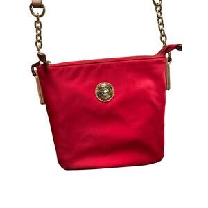 Tommy Hilfiger / Crossbody / Purse / Red / Nylon / chains / EUC